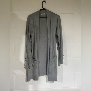 89th & Madison Light Gray Women's Cardigan